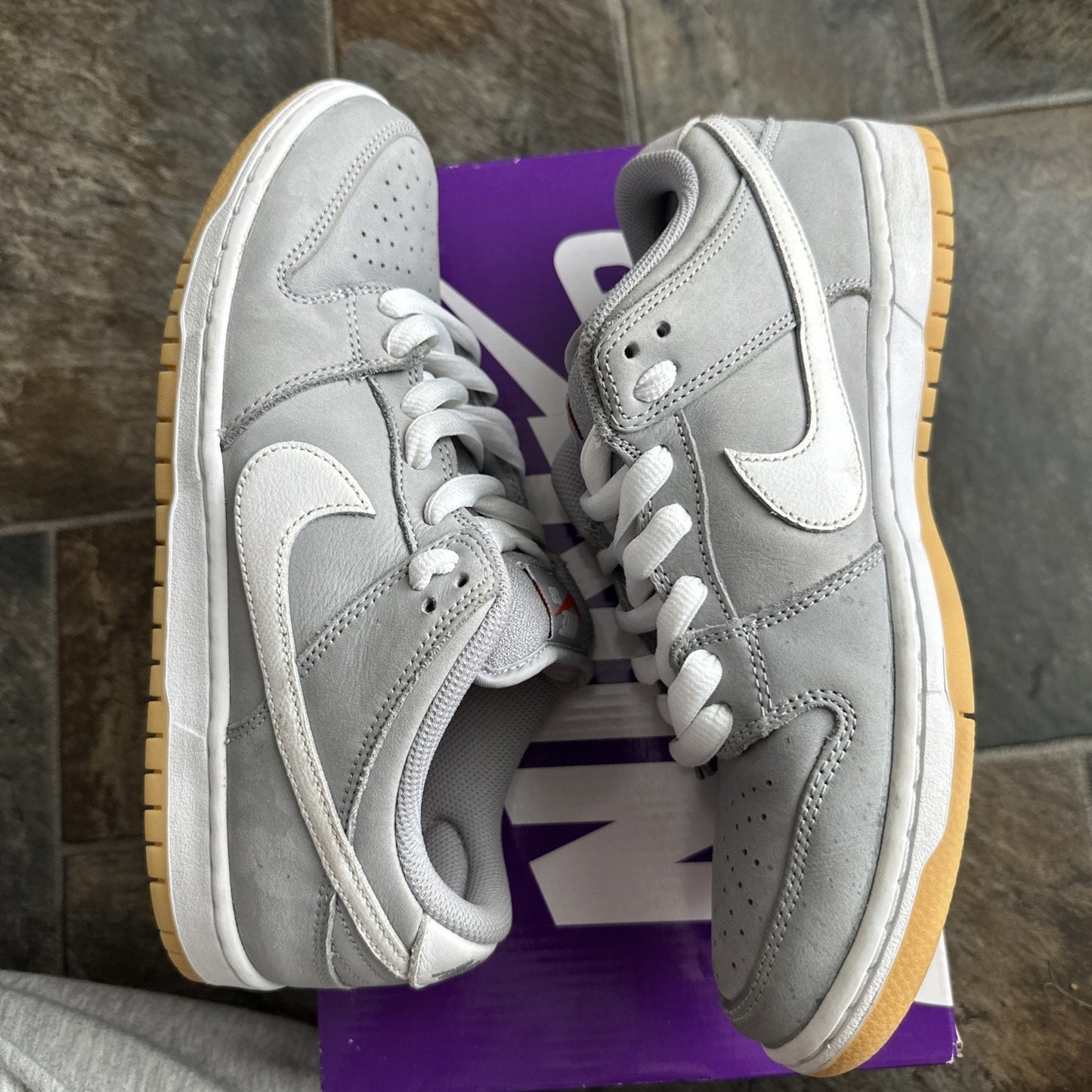 Size 8.5 - Nike SB Dunk Low Wolf Grey Gum