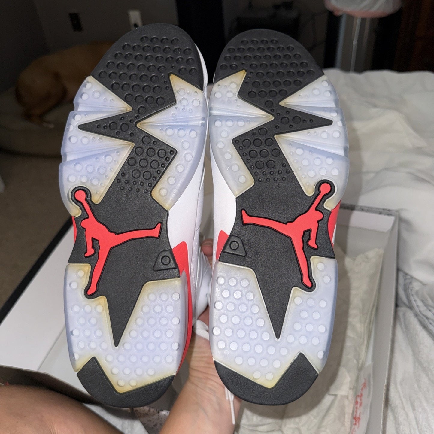 Size 10 - Jordan 6 Retro Infrared White 2014