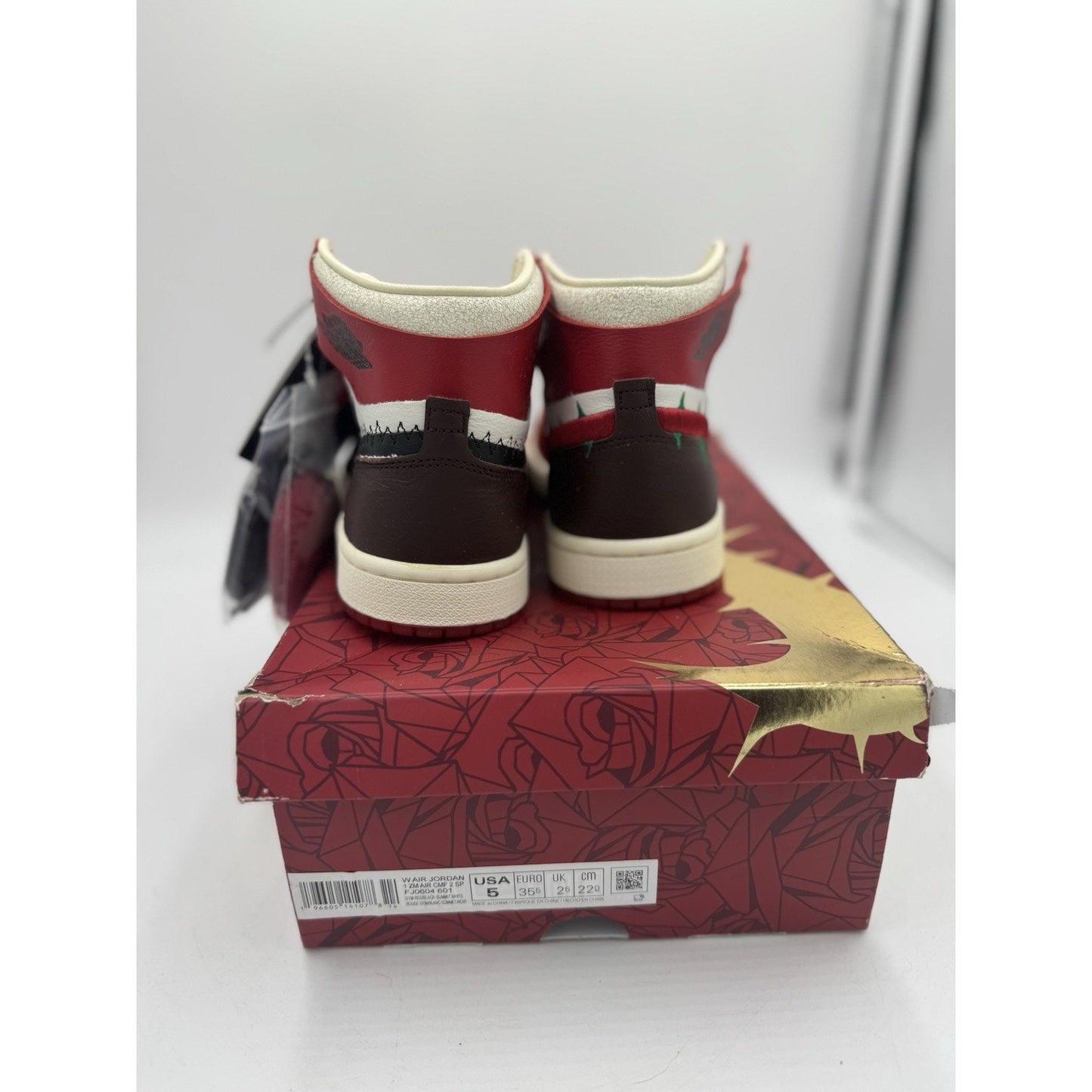 Size 5 - Teyana Taylor x Air Jordan 1 Zoom Comfort 2 High A Rose From Harlem W