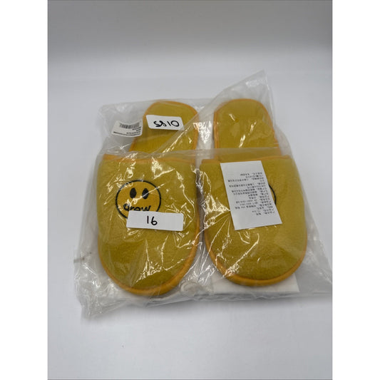 Drew House Mascot Slippers “Golden Yellow” - Size S/M justin bieber