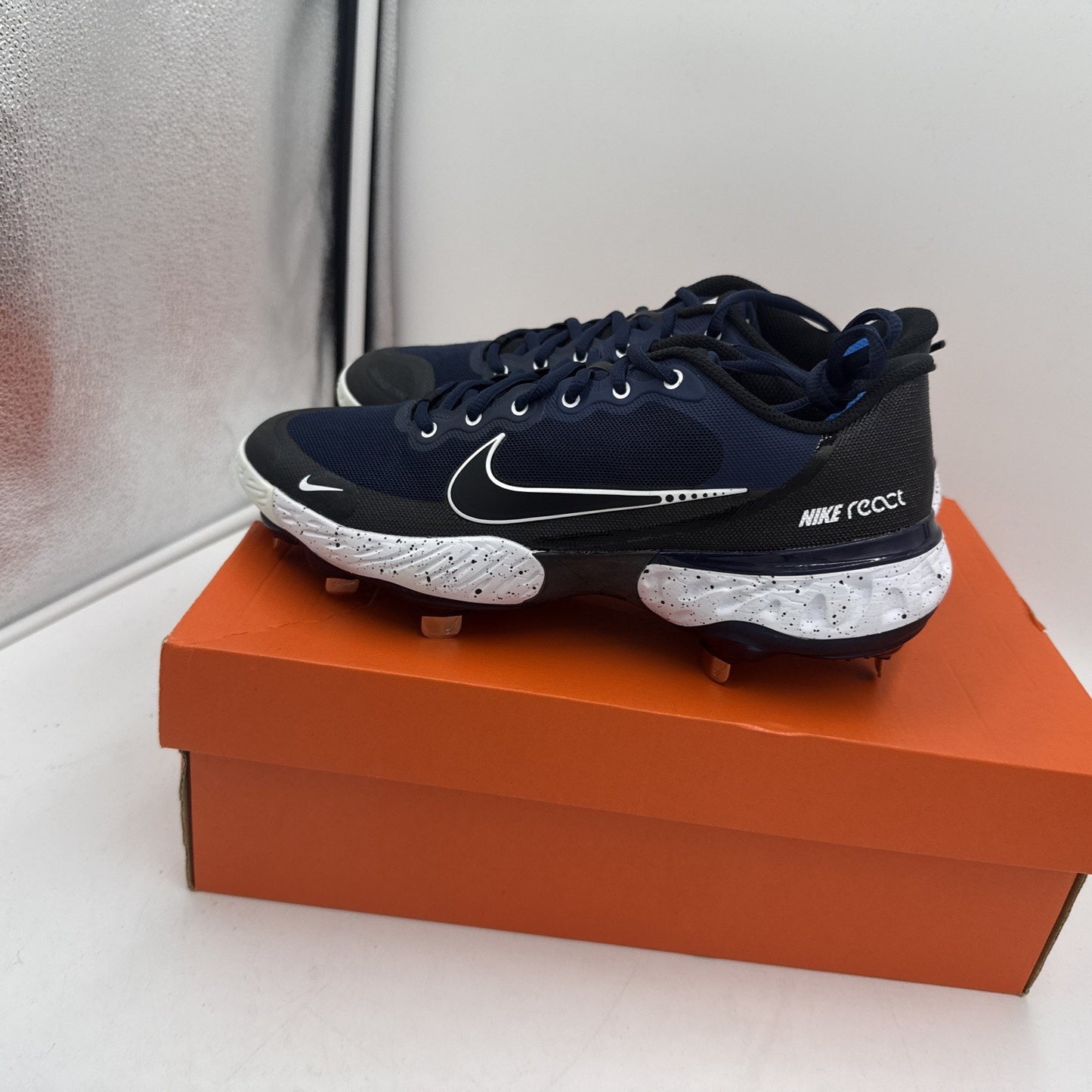 Size 7 - Nike Alpha Huarache Elite 3 Low College Navy