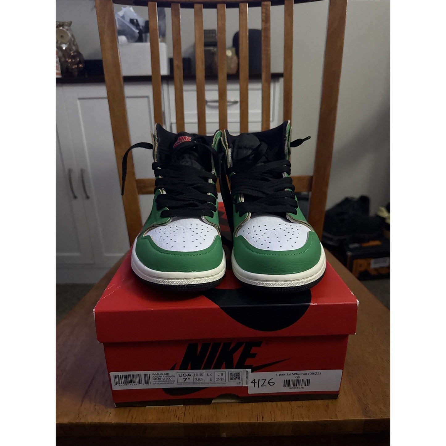 Size 7.5 - Air Jordan 1 Retro OG High Lucky Green BS113
