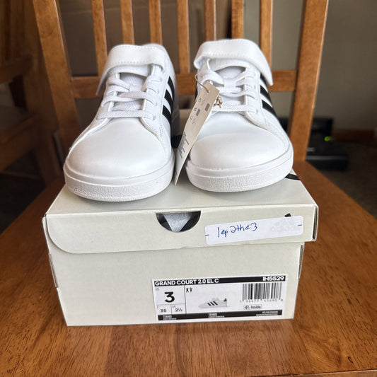 Children Unisex Shoes adidas Kids Grand Court 2.0 Shoes (Little Kid) Size 3 BS032