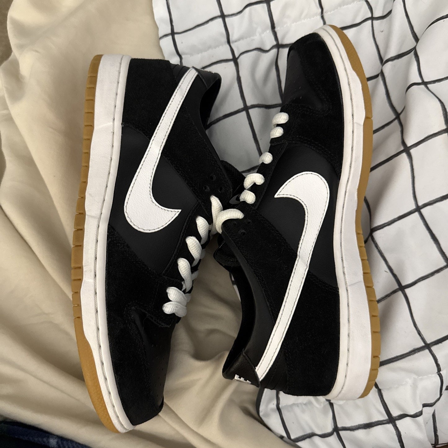 Men's Size 10 Nike Dunk Pro SB Low Black White Gum 854866-019 2016