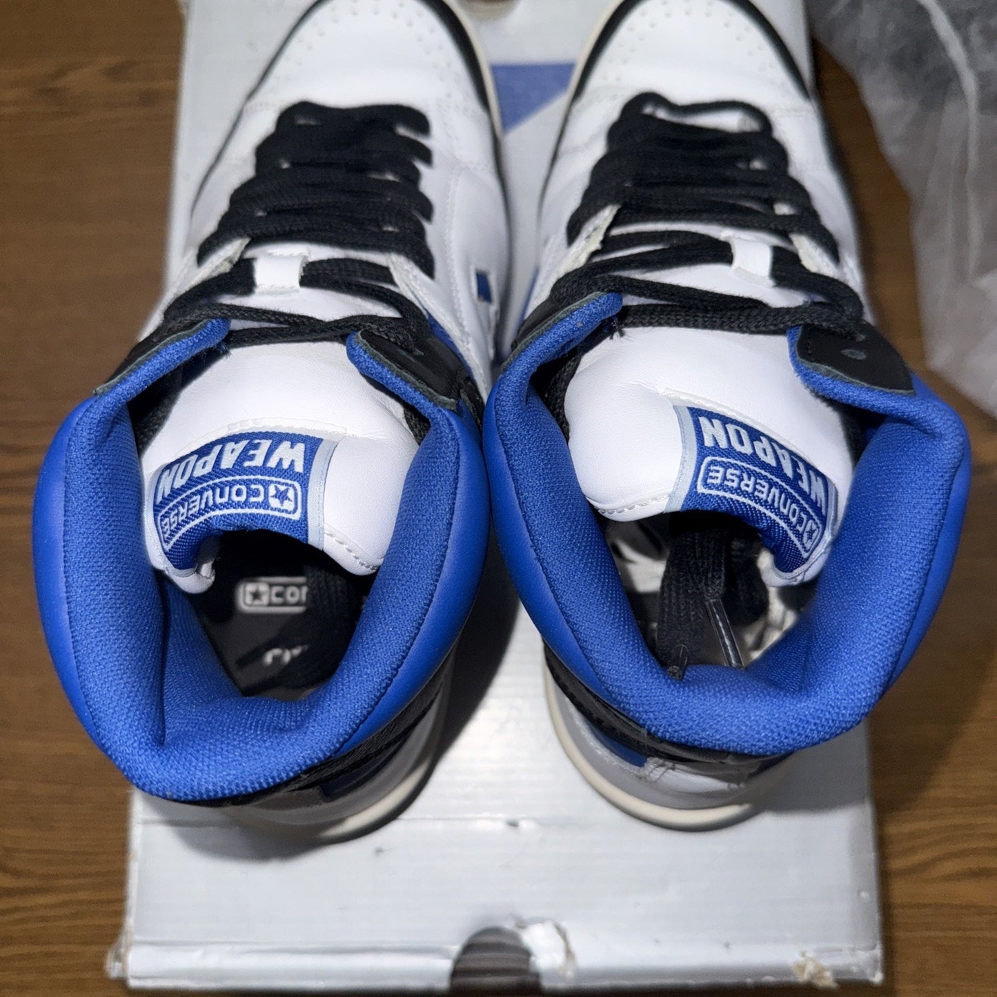 Size 7.5 - Converse Fragment Design x Weapon High Sport Royal