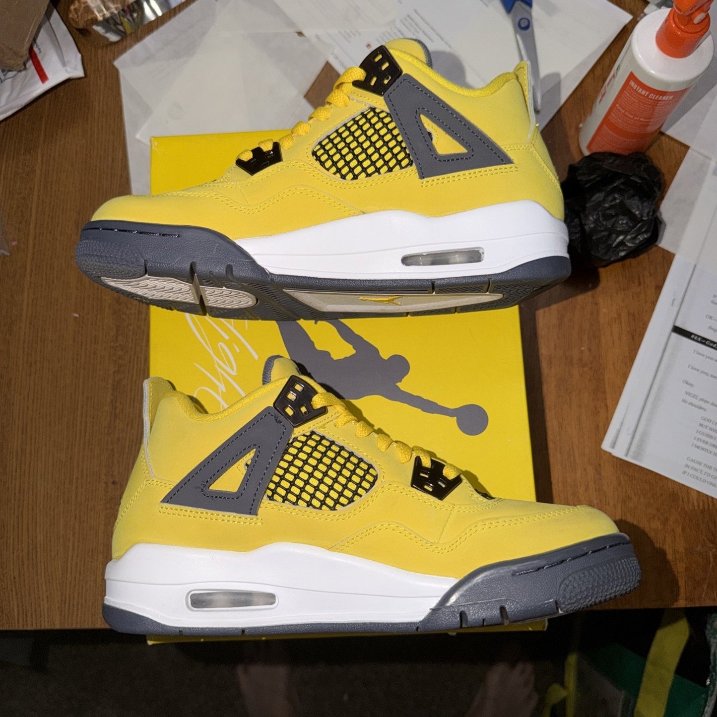 Air Jordan 4 Retro Lightning 408452-700 GS Size 5Y With Box 📦