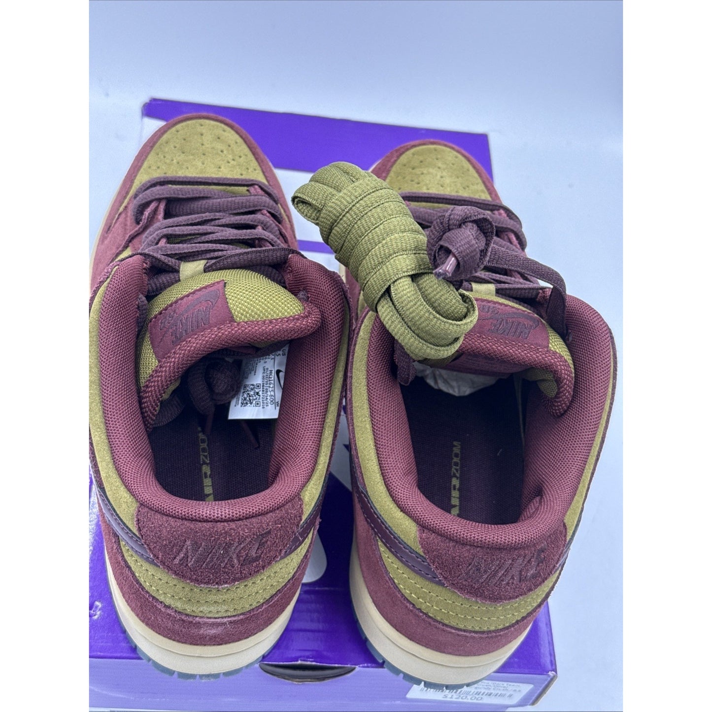 Size 8.5 - Nike Dunk SB Low Dark Team Red Olive Flak