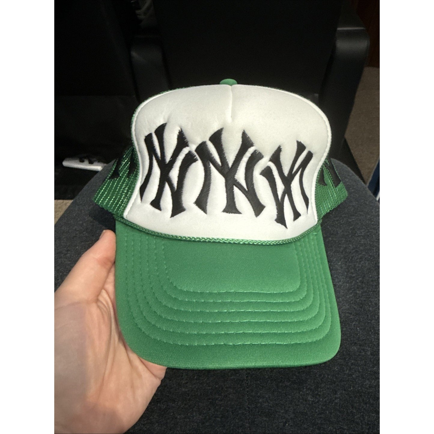 NY Foam Front Green Trucker Hat