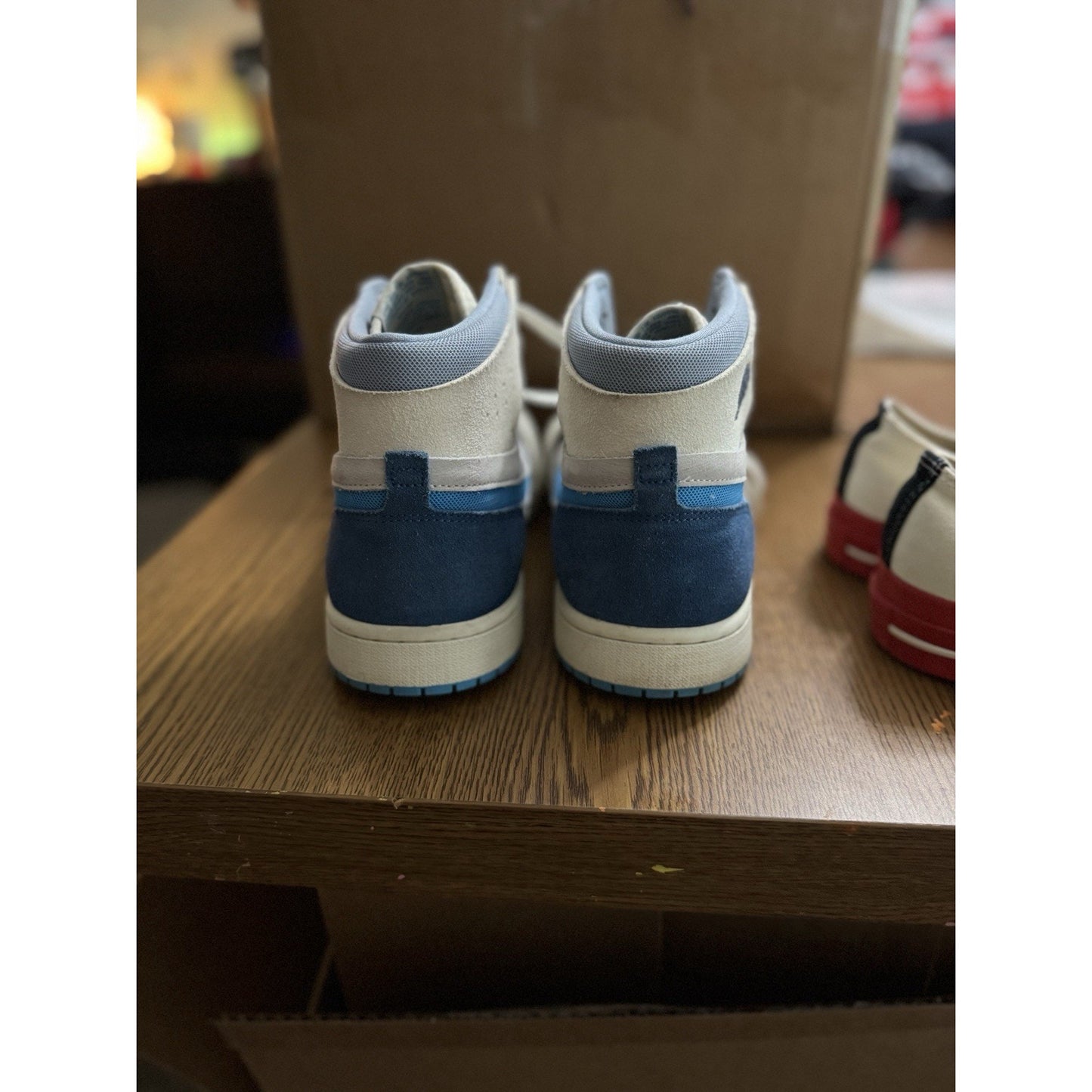 Size 11.5 - Air Jordan 1 Zoom Comfort 2 High Dark Powder BluE NBS097