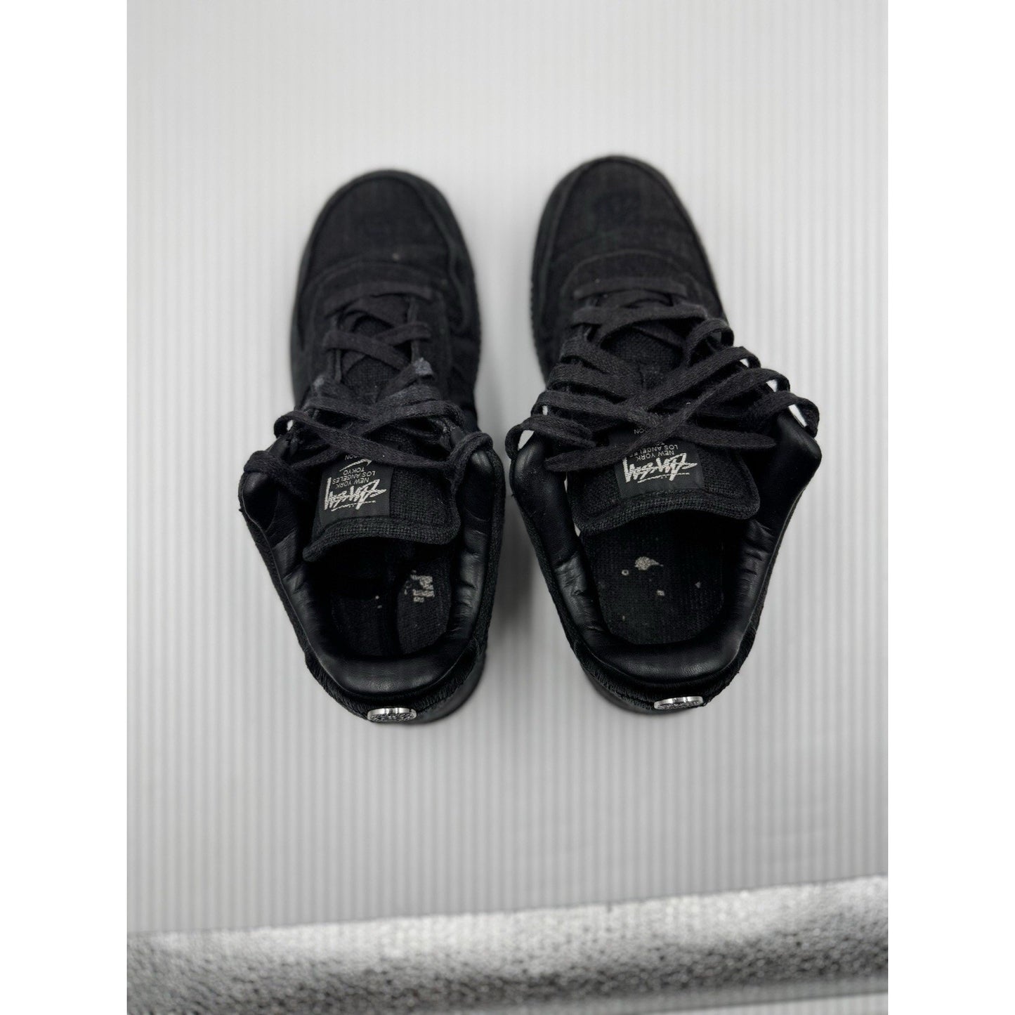 Size 7 - Nike Air Force 1 Low Stussy Black BS384