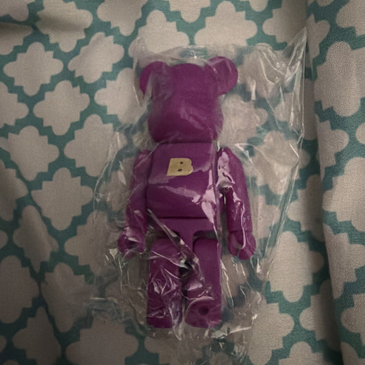 Purple Bearbrick with letter B