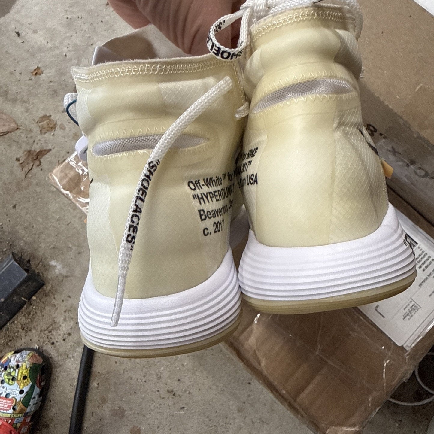 Nike Off-White x Hyperdunk 2017 Flyknit the Ten Size 8