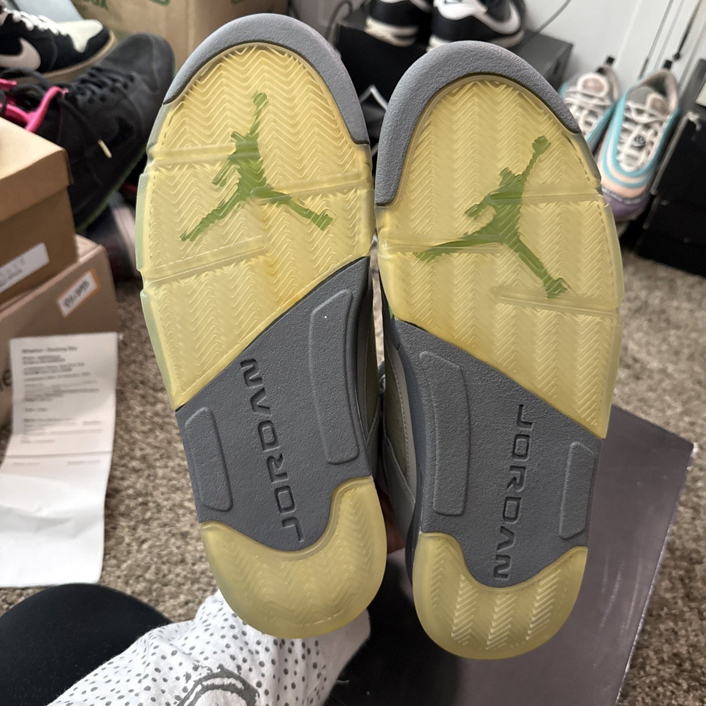 Size 11 - Air Jordan 5 Retro 2006 Green Bean