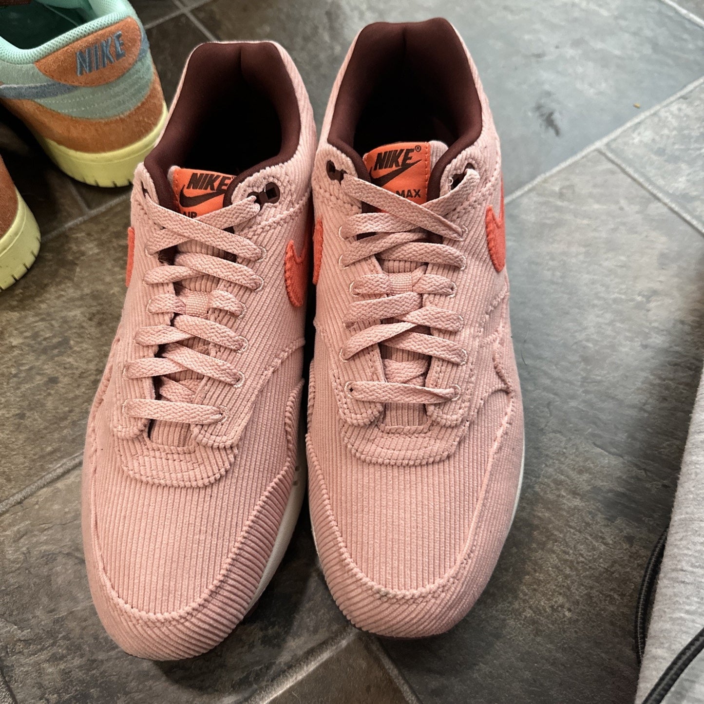 Nike Air Max 1 Premium Corduroy Coral Stardust -no Box- Mens 10.5