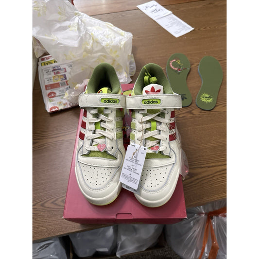 Adidas "Grinch" Forum Low Fashion Sneakers ID3512 Men’s Size 10 BS391