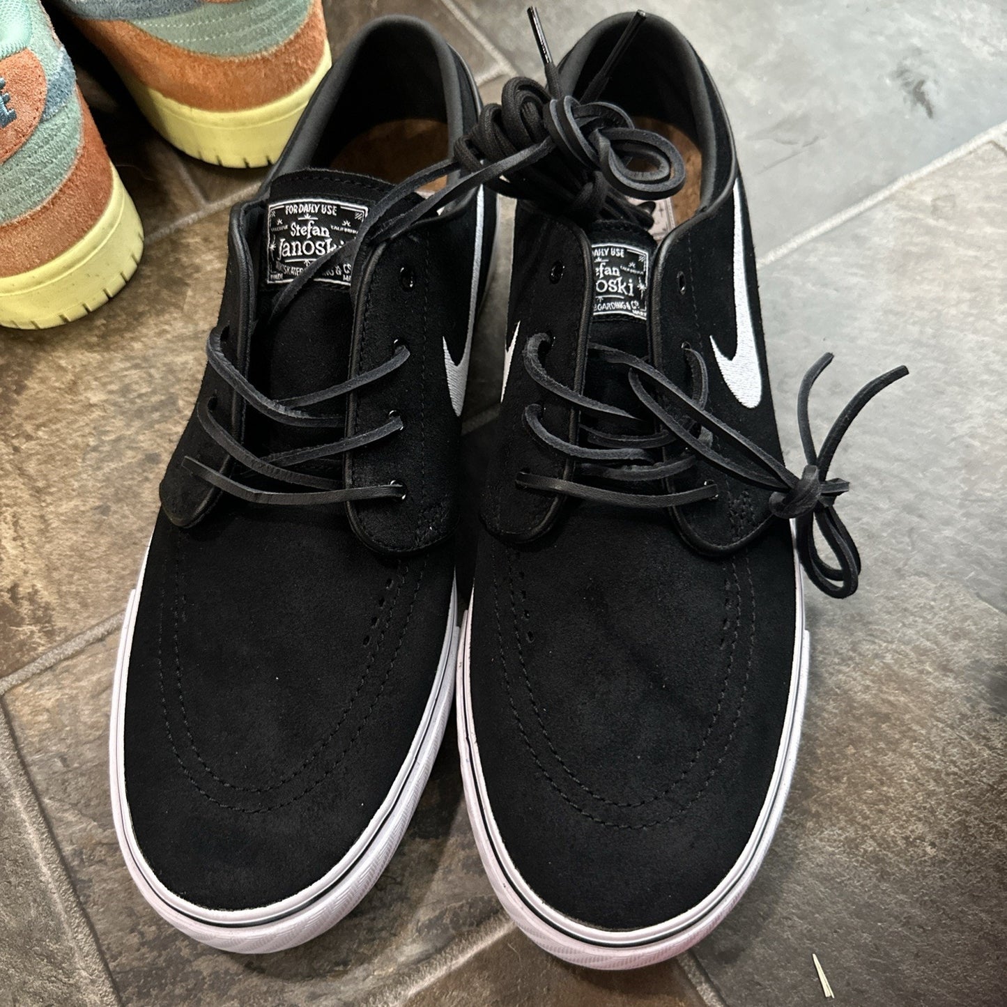 Size 11.5 - Nike Zoom Stefan Janoski+ SB Black White
