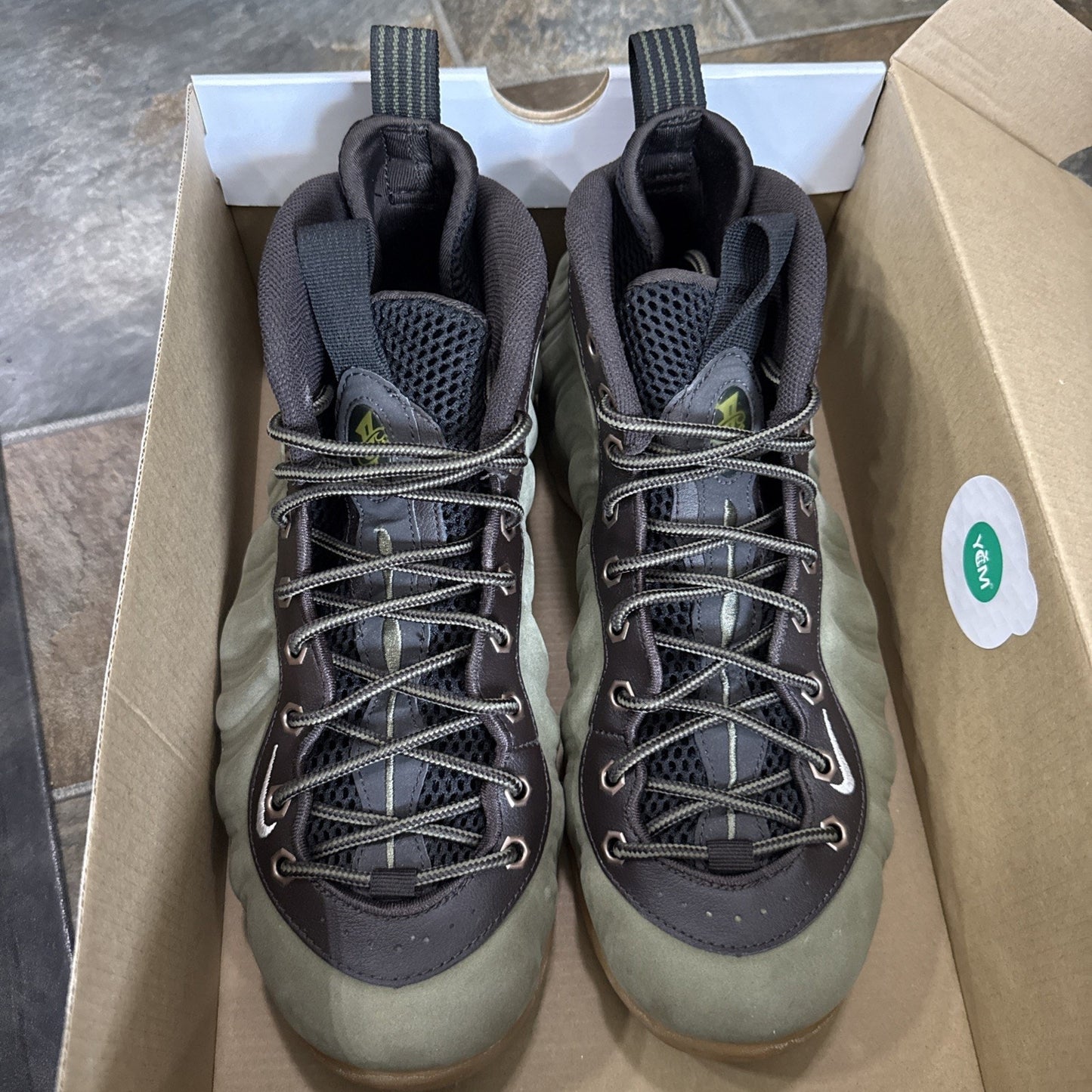 Size 9 - Nike Air Foamposite One PRM Olive