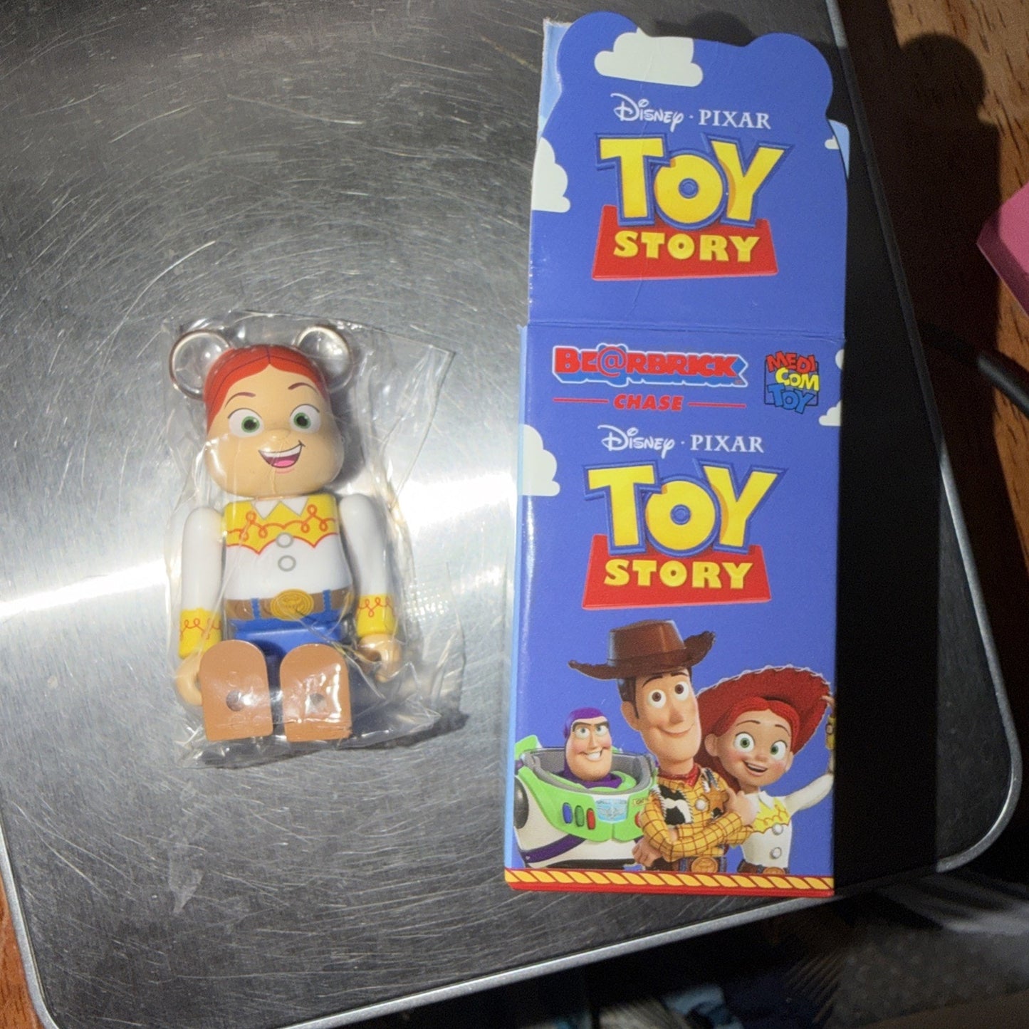 Bearbrick Toy Story Jessie Collectible Figure Pixar Disney Multicolor Plastic