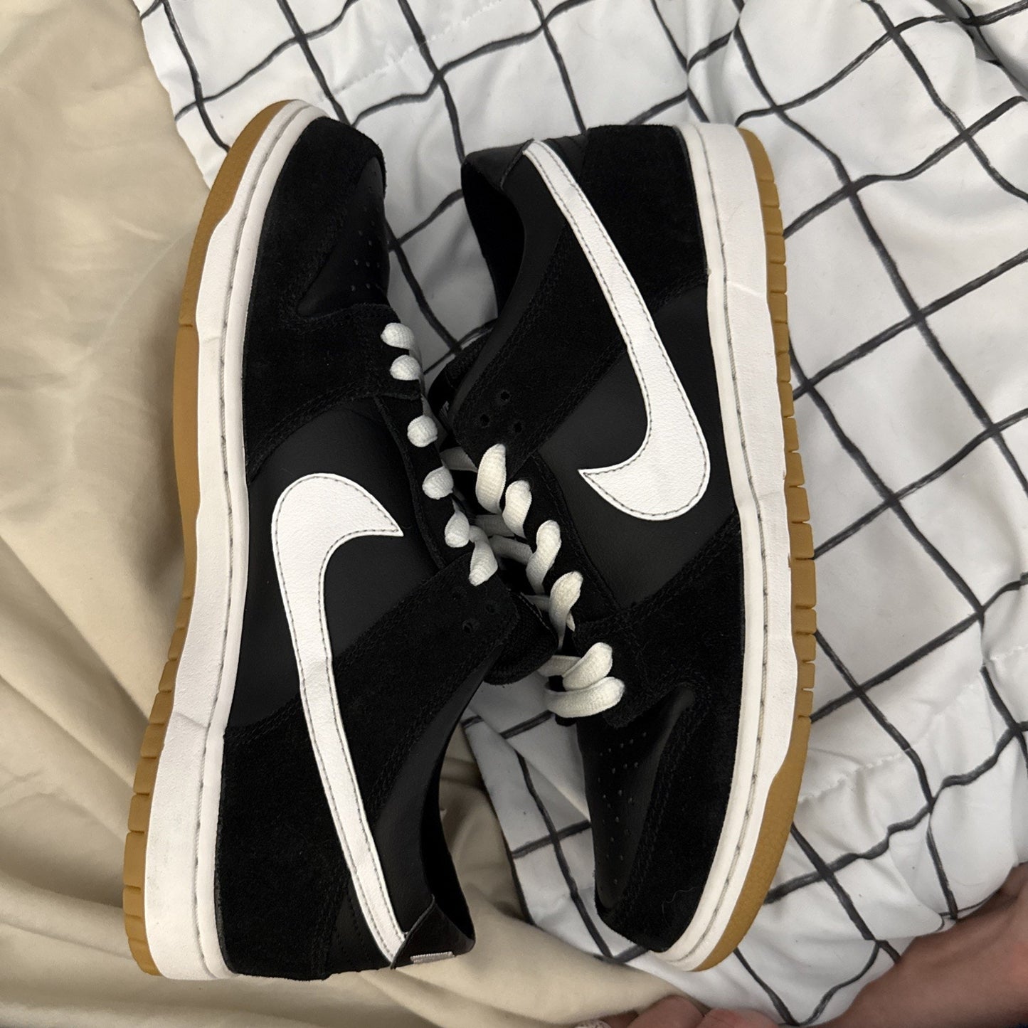 Men's Size 10 Nike Dunk Pro SB Low Black White Gum 854866-019 2016