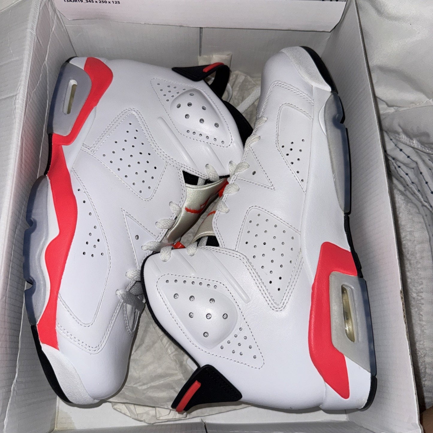 Size 10 - Jordan 6 Retro Infrared White 2014