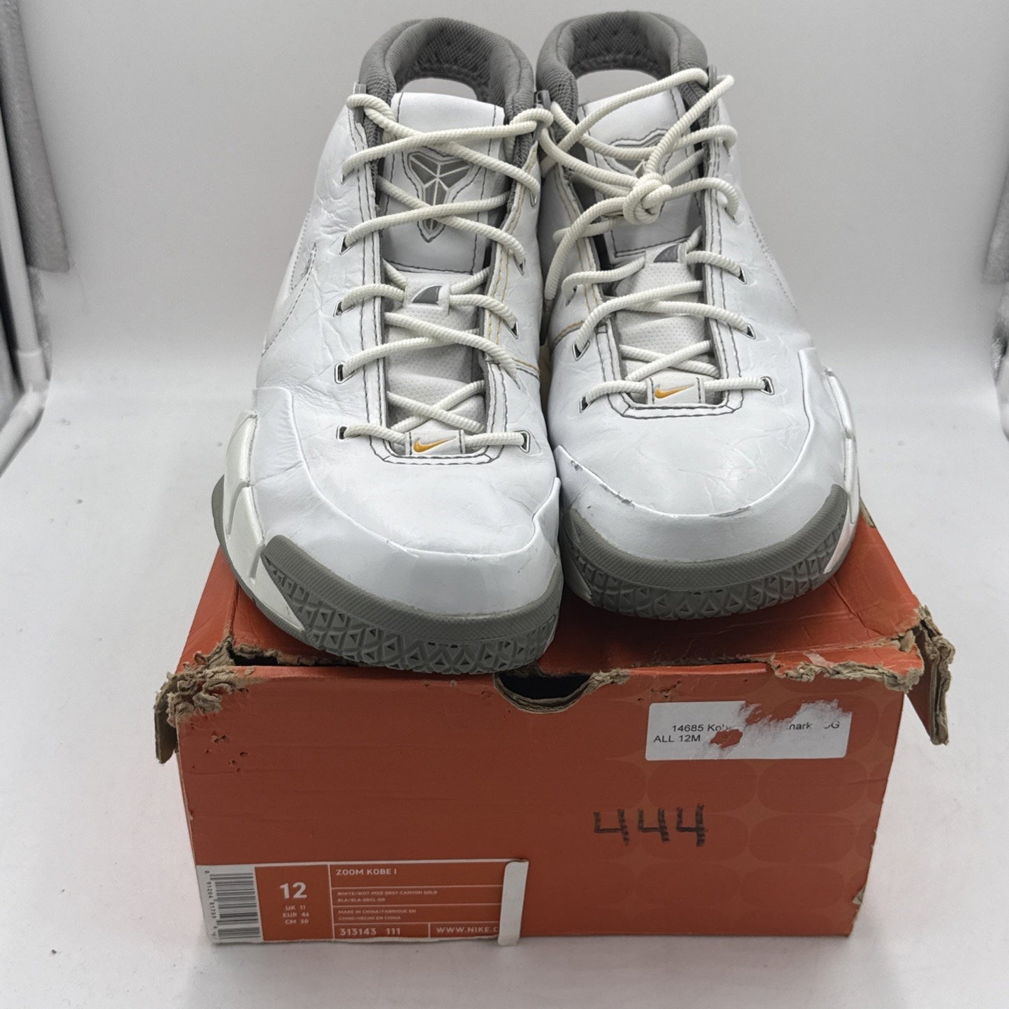 Size 12 - Nike Zoom Kobe 1 White Shark