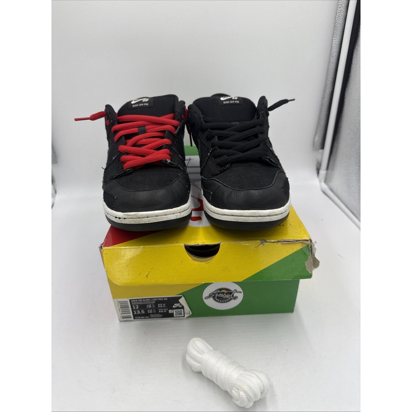 Size 12 - Nike Wasted Youth x Dunk SB Low Black Denim