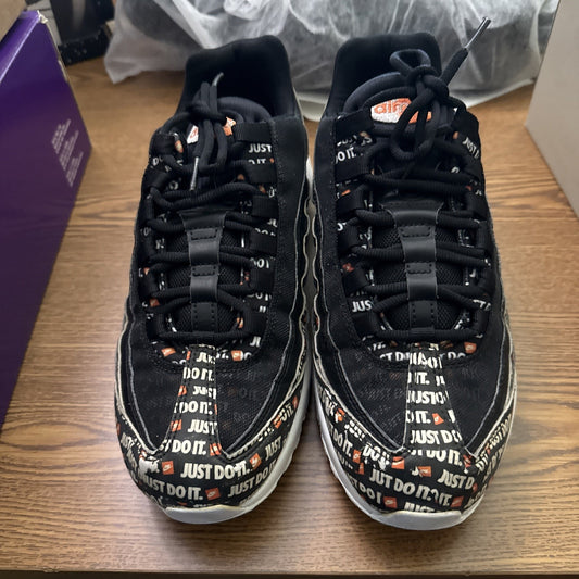 Nike Air Max 95 Se Just Do it Black-White-Total Orange Sz 9.5 [AV6246-001] Rare