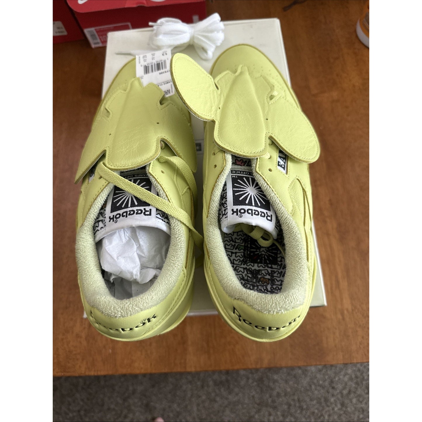 Size 14 - Reebok Eames Office x Classic Leather Eames Elephant - Cool Aloe BS405