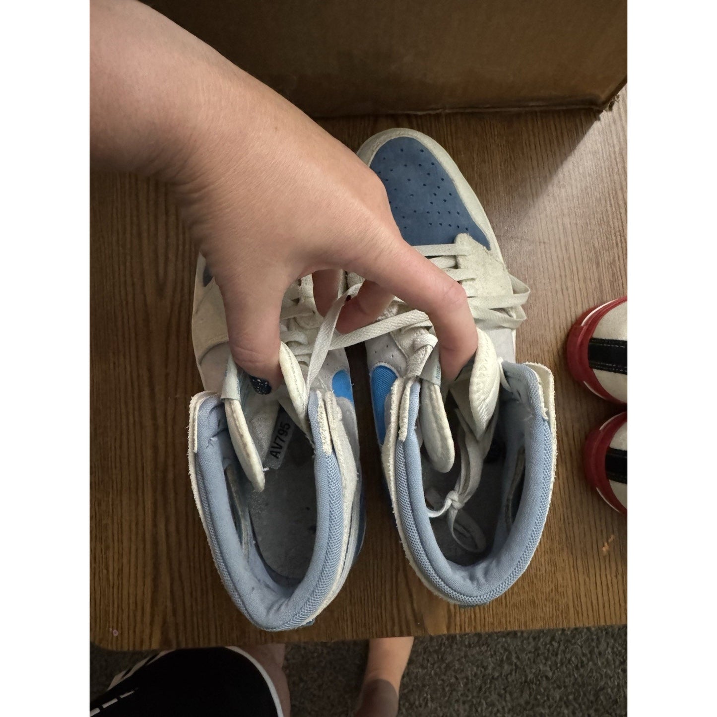 Size 11.5 - Air Jordan 1 Zoom Comfort 2 High Dark Powder BluE NBS097