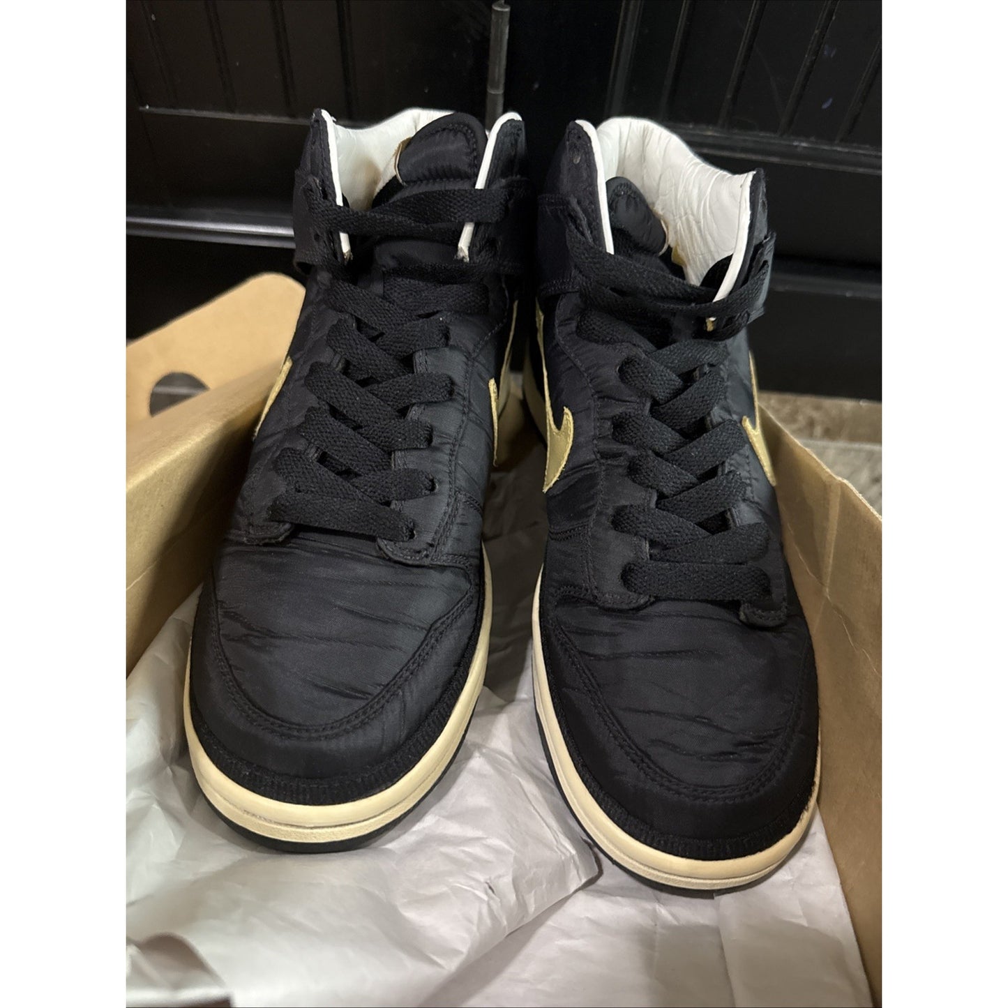 Size 6 Nike Dunk Hi Vandal Premium BLACK GOLD 346113-071 With Original Box