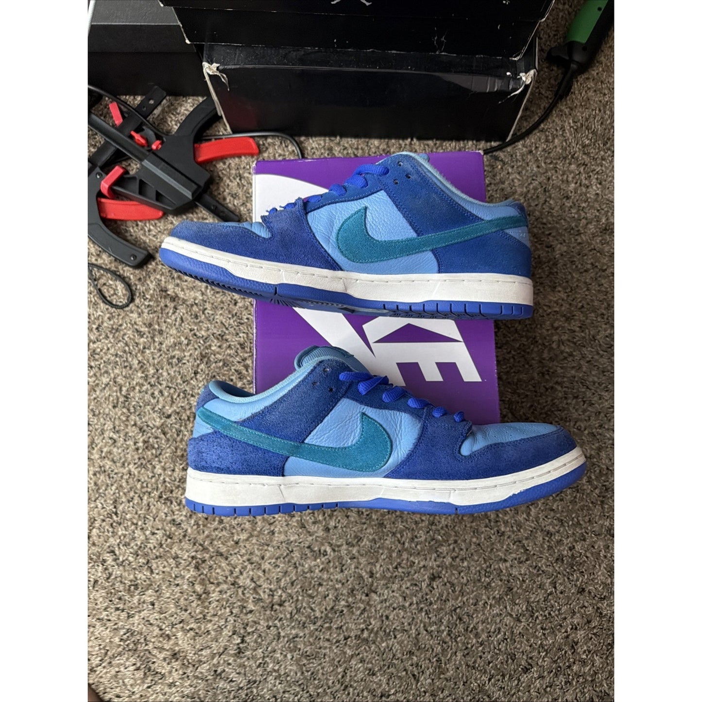 Size 12 - Nike Dunk Low Pro SB Fruity Pack - Blue Raspberry