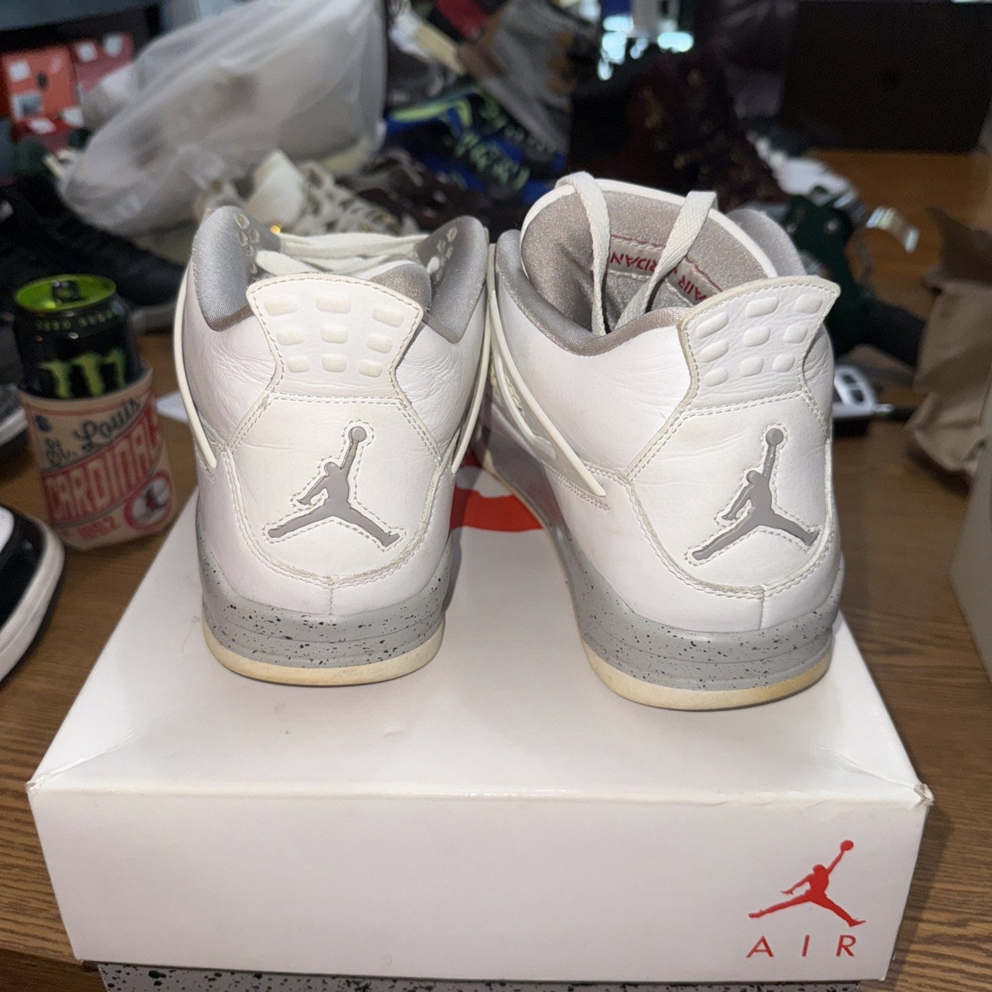 Size 10 - Jordan 4 Retro Mid White Oreo