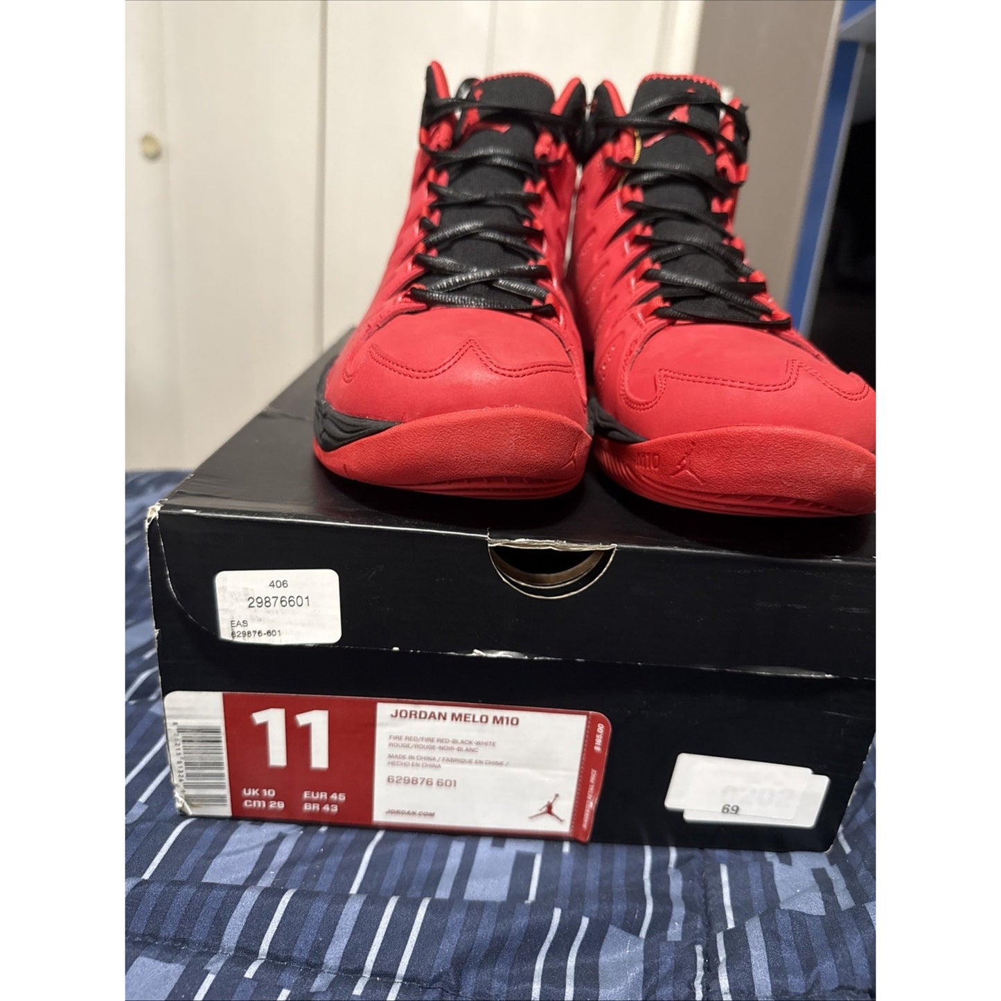 Size 11 - Air Jordan Melo M10 Red