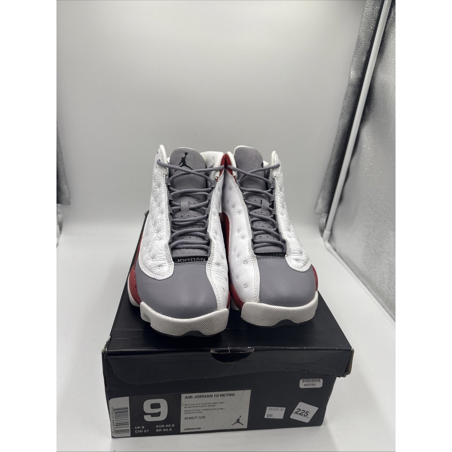 Size 9 - Air Jordan 13 Retro 2014 Grey Toe
