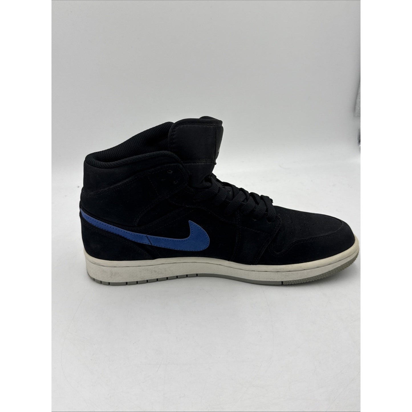 Size 9 - Air Jordan 1 Mid Multicolor Swoosh Black