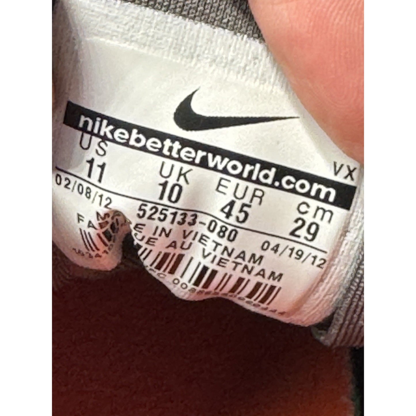 Size 11 Nike Paul Rodriguez Lunar 6.0 525133-080