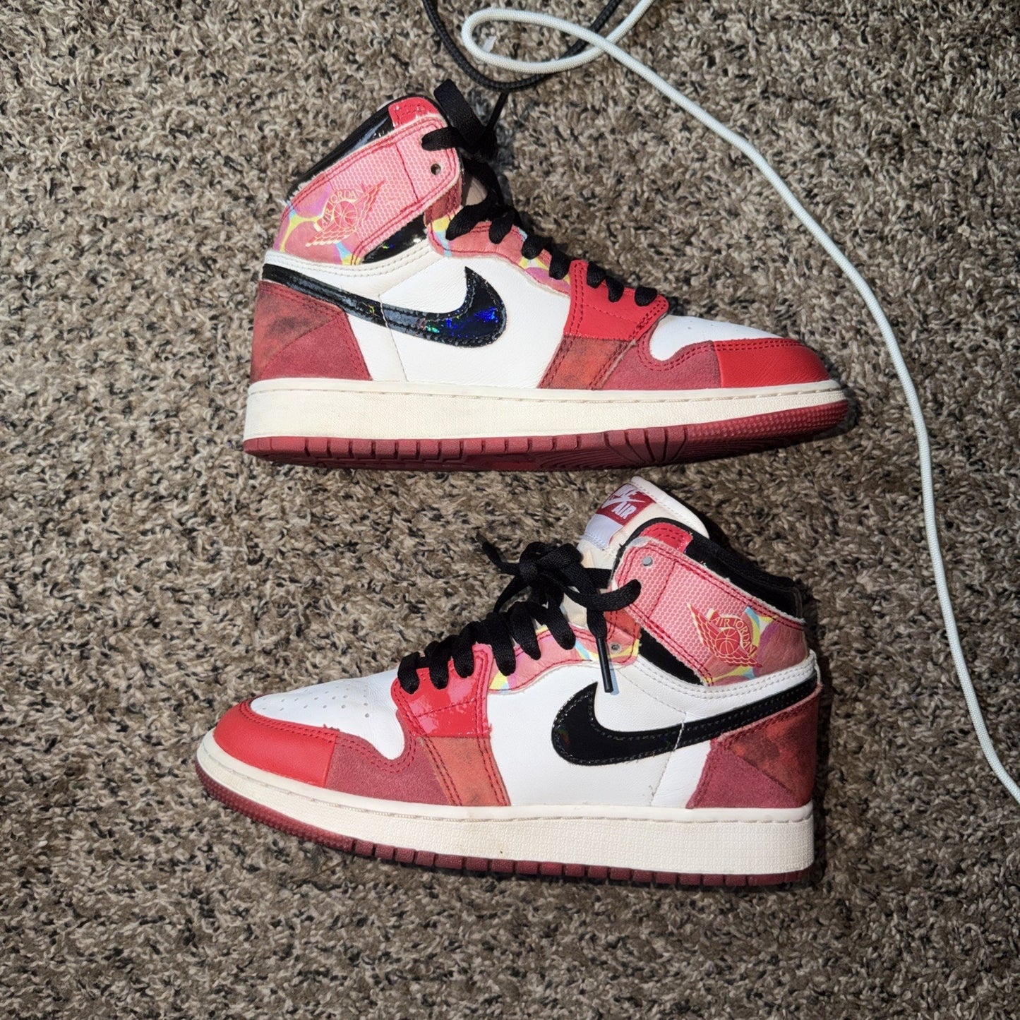 Size 5 (GS) - Jordan 1 Retro OG x Marvel High Spider-Man: Across the...