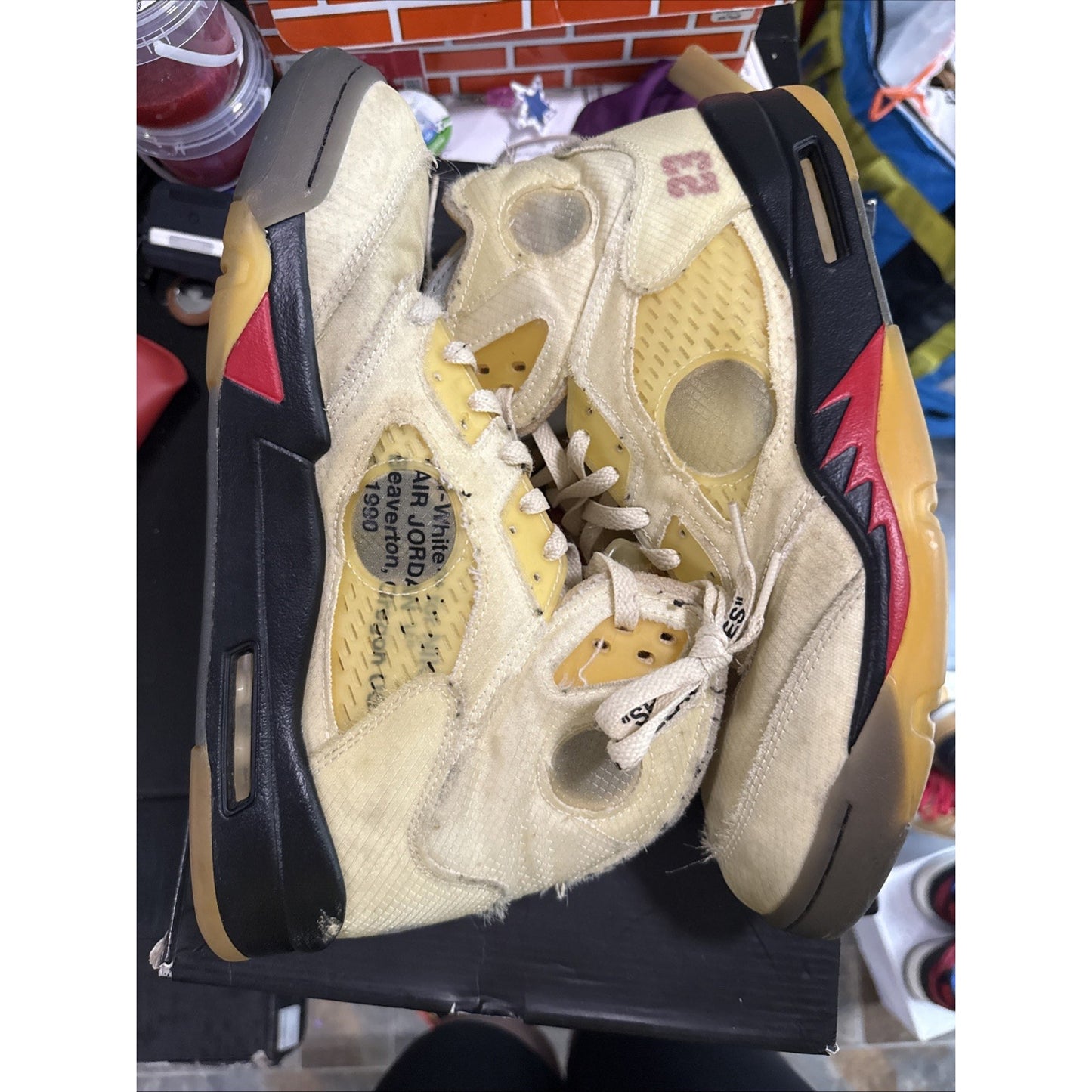 Size 12 - Jordan 5 SP x Off-White Mid Sail