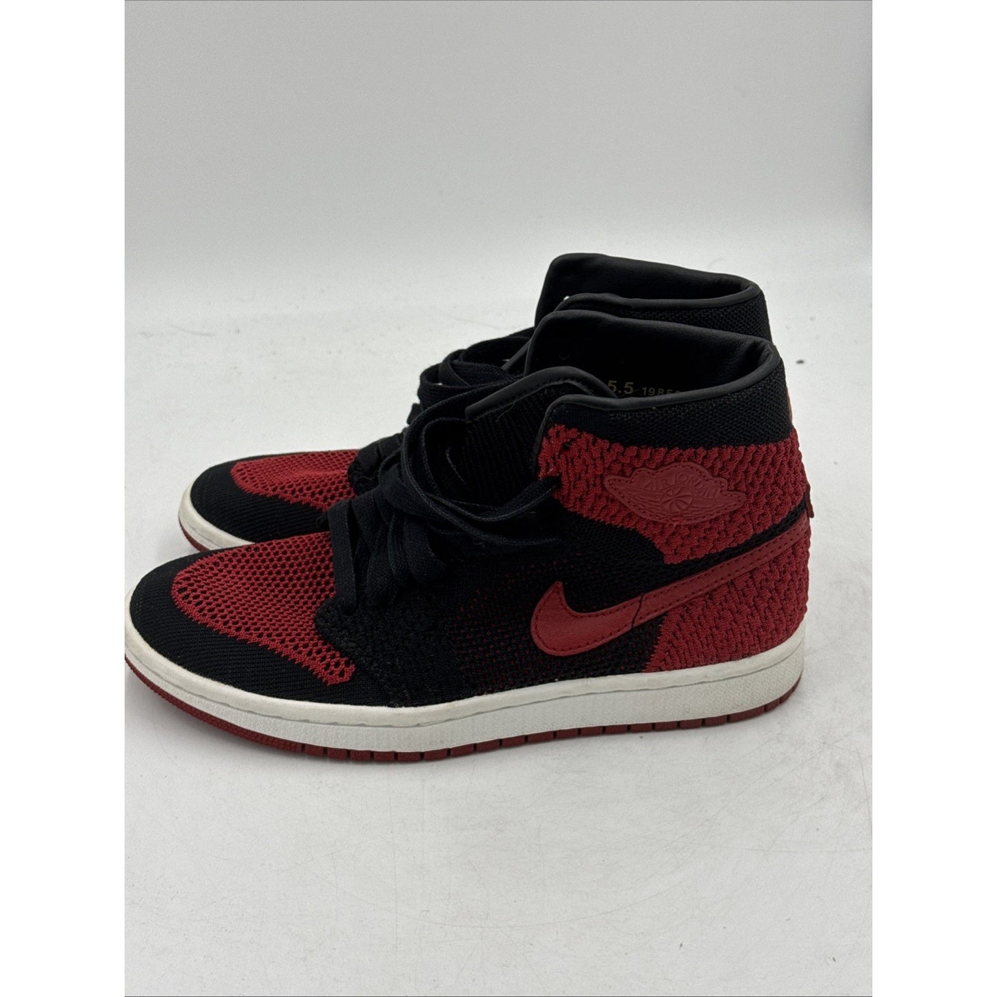 Size 5.5 Y - Air Jordan 1 Retro OG Flyknit High Bred
