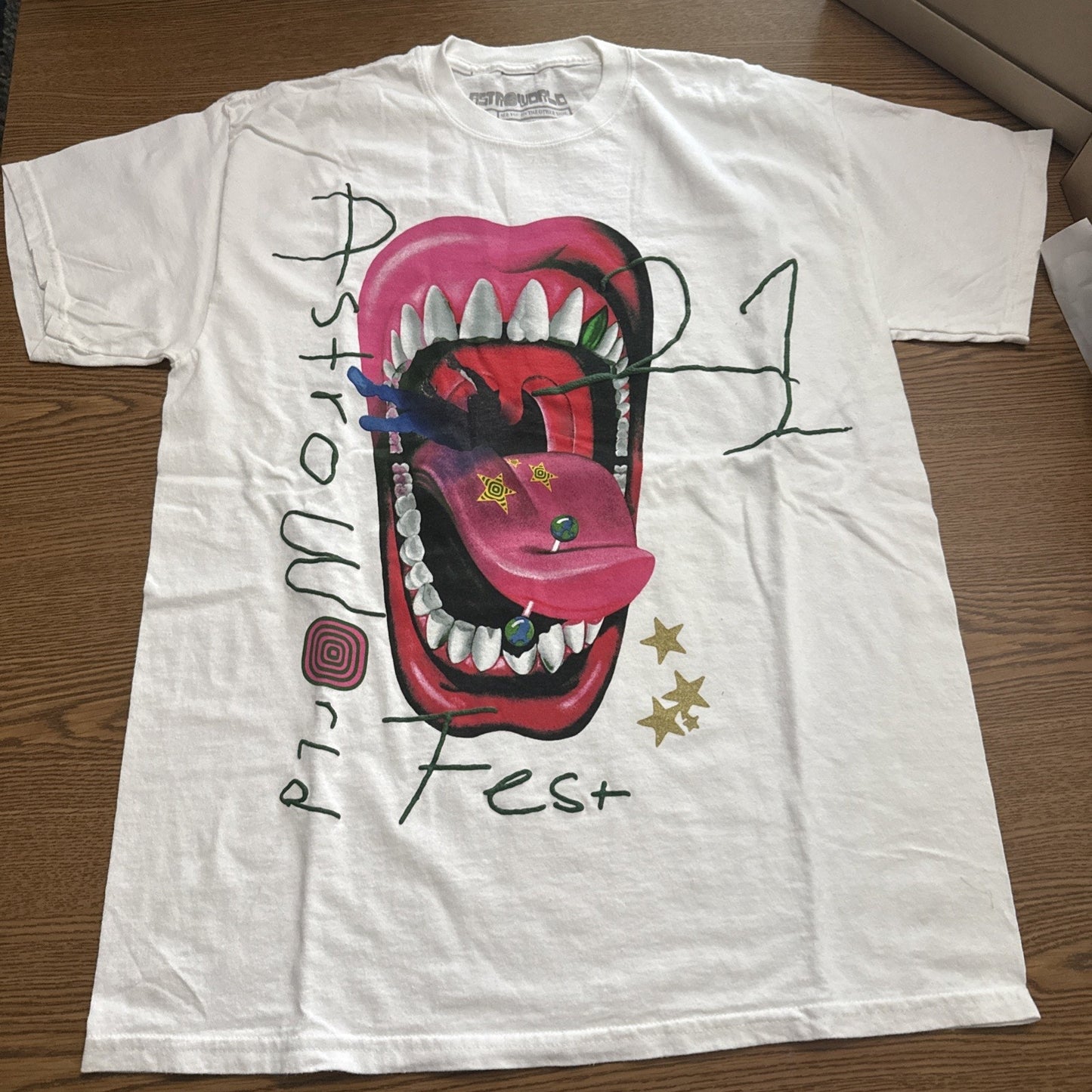 Travis Scott Astroworld Fest 2021 Mouth Tee Men’s