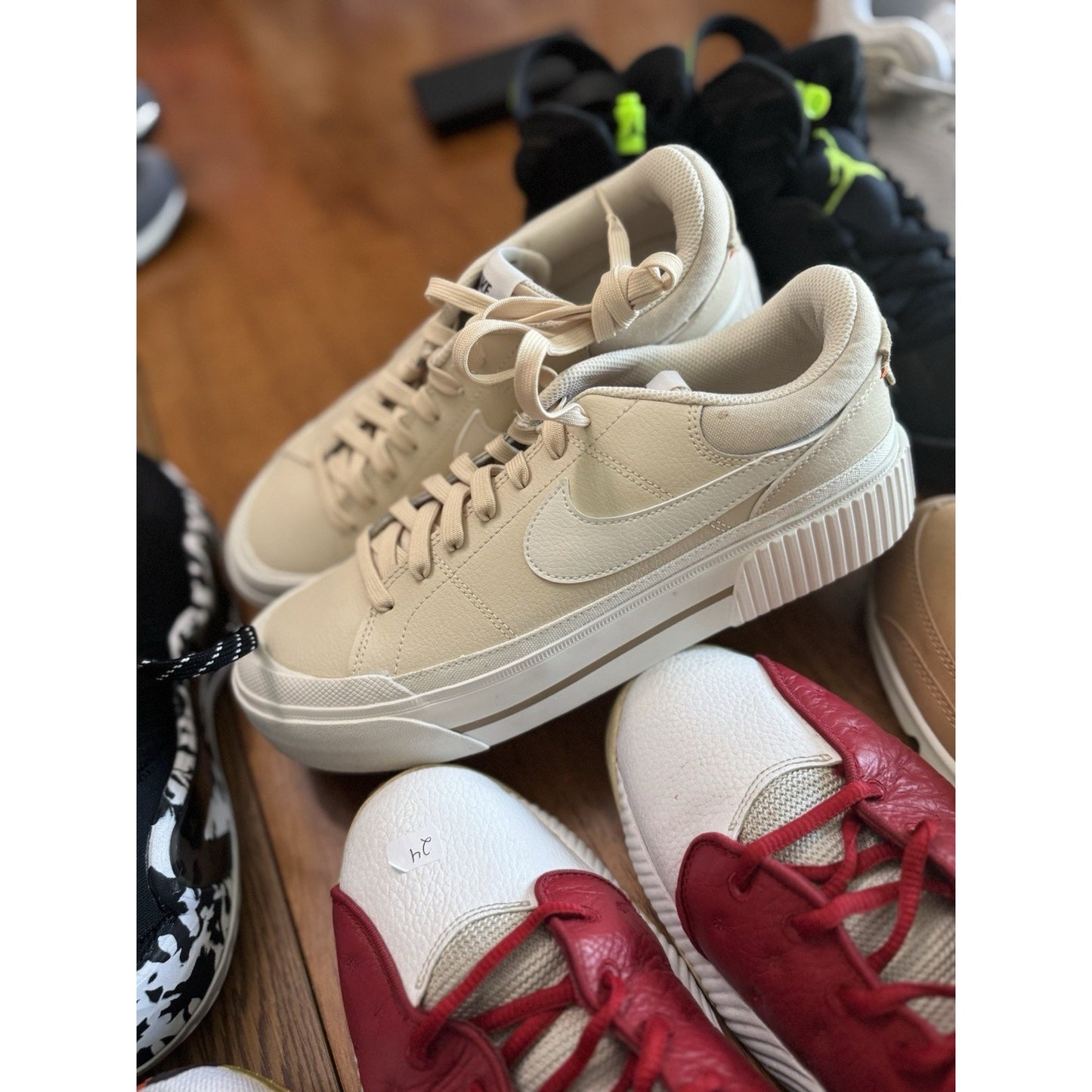 Size 10 - Nike Court Legacy Lift Pearl White W NBS195
