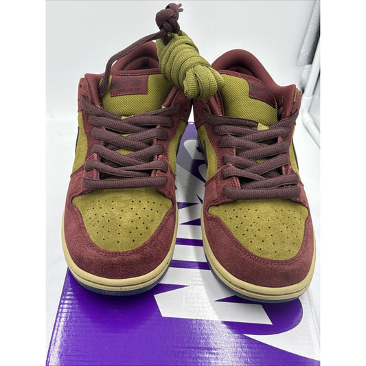 Size 8.5 - Nike Dunk SB Low Dark Team Red Olive Flak