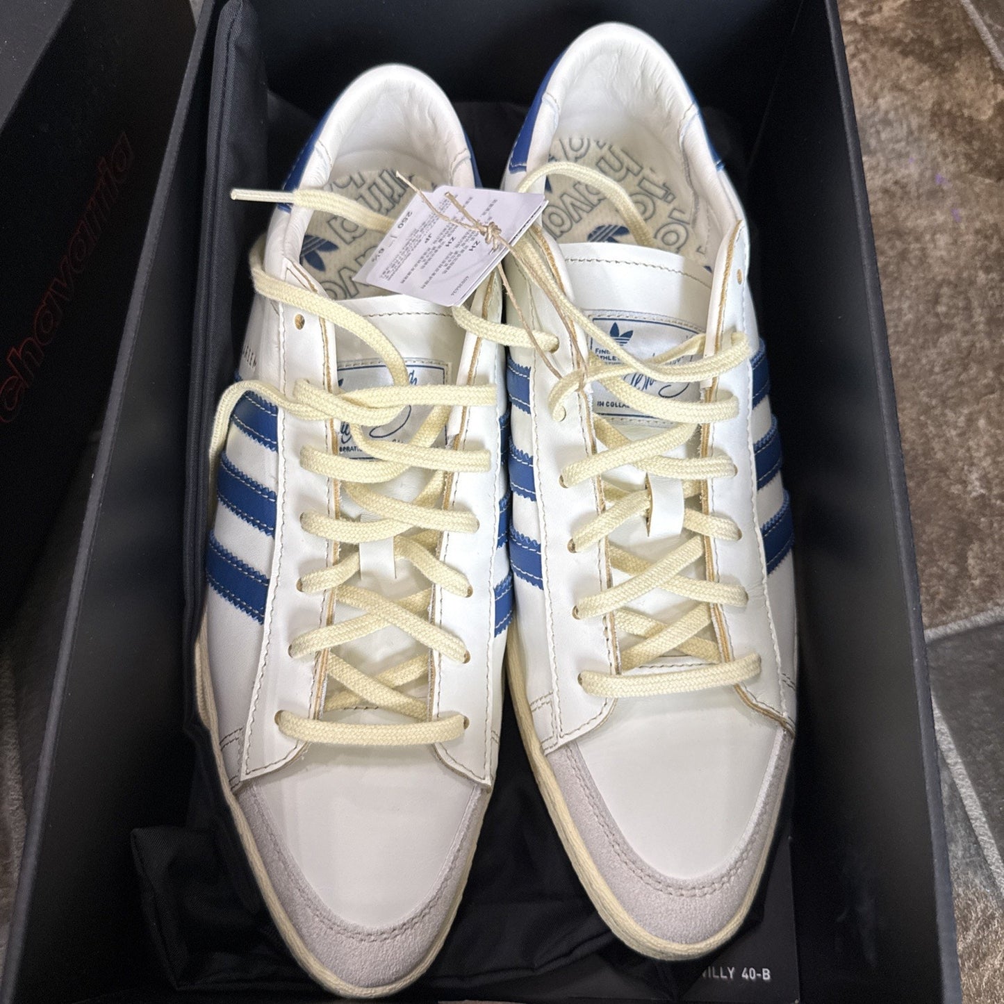 Willy Chavarria x adidas Jabbar Dress Low Off White Dark Marine - Size 7