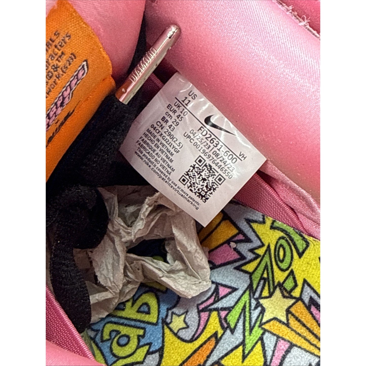 Size 11 Nike SB The Powerpuff Girls Blossom