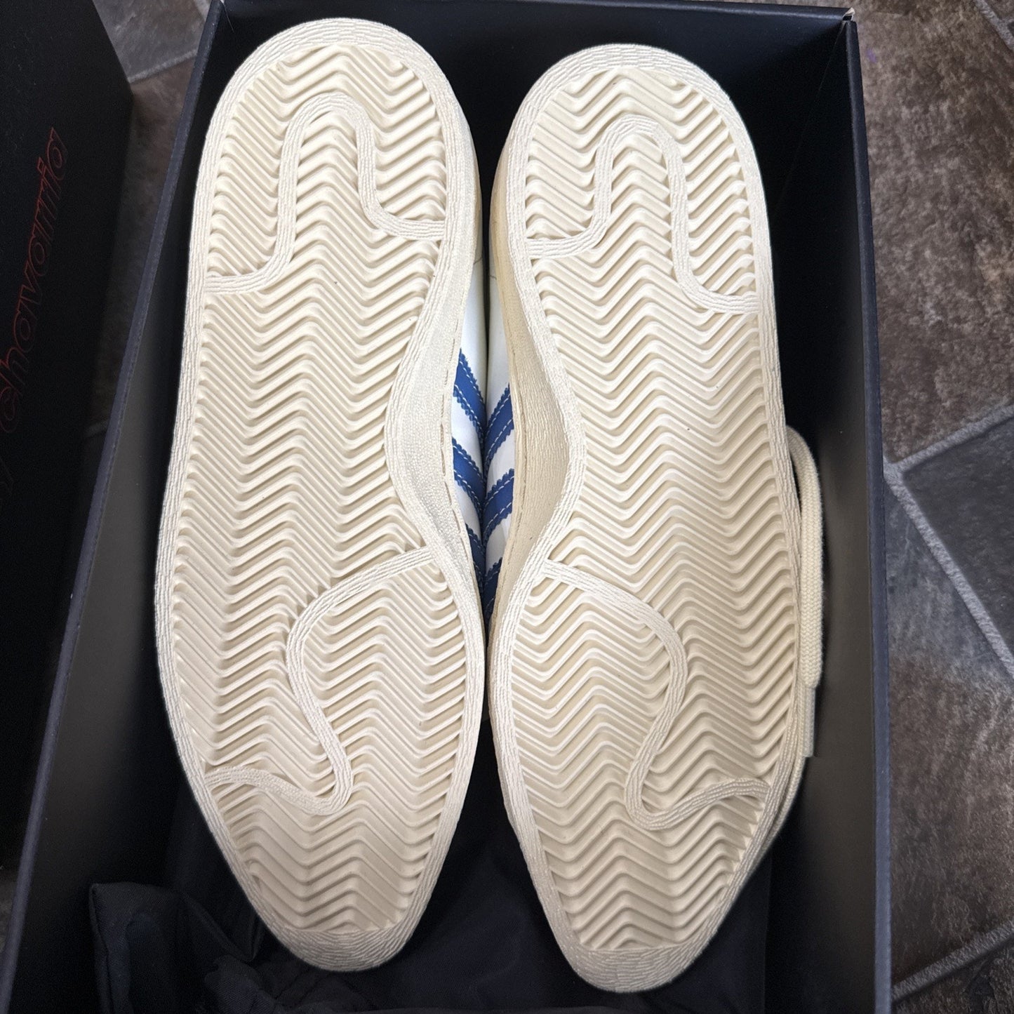 Willy Chavarria x adidas Jabbar Dress Low Off White Dark Marine - Size 7