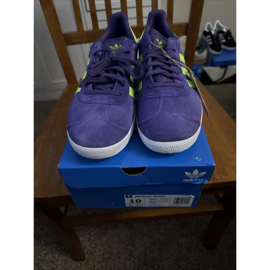 Sz 10- Adidas Men’s Gazelle Messi Soccer Indoor Shoes BS106