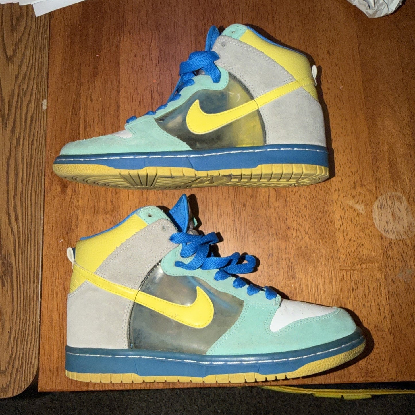 Size 8 - Nike Dunk 6.0 High Mint Yellow Translucent W