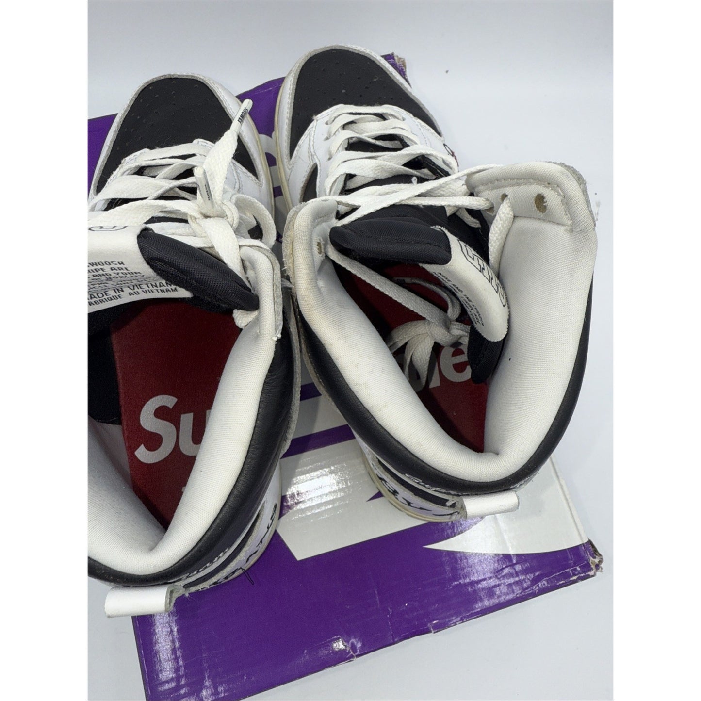Size 7.5 - Nike Supreme x Dunk SB High By Any Means - Stormtrooper BS823