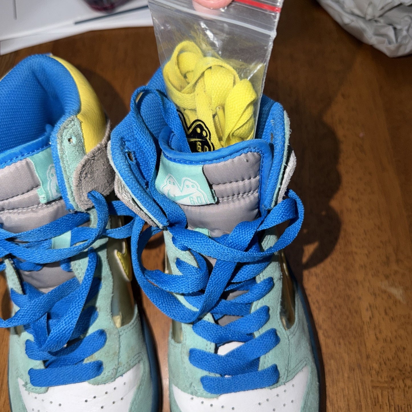 Size 8 - Nike Dunk 6.0 High Mint Yellow Translucent W