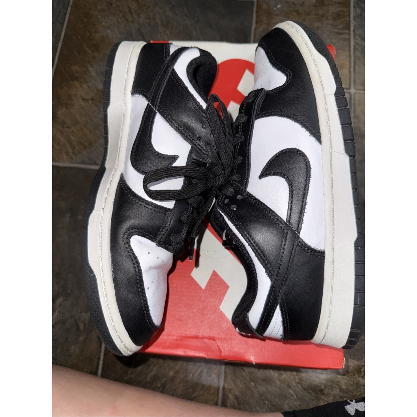 Size 8 - Nike Dunk Low Black White Panda